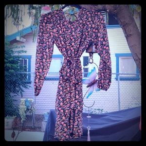 Loft Floral Chiffon Dress